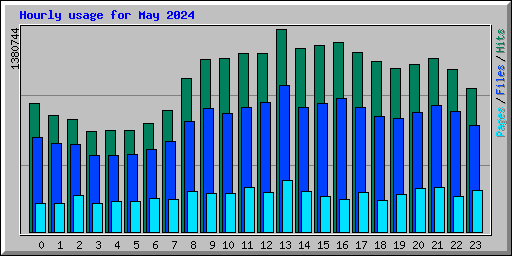 Hourly usage for May 2024